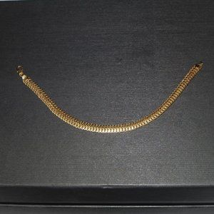 7 1/4" Gold Chopin Style Bracelet. 14KT